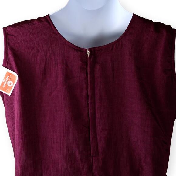 Chidithur Wine Purple Cream Girls Maxi Dress XXL NWT - Picture 5 of 10